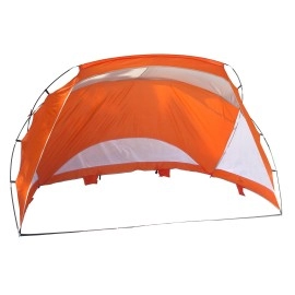 Texsport Portable Easy Up Outdoor Beach Cabana Tent Sun Shade Shelter - Lightweight and Compact Brilliant Orange, 9' x 6' x 68''