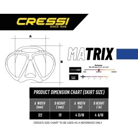 Cressi Matrix & Supernova Dry, clear/blue