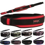 Mrx Weight Lifting Belt With Double Back Support Gym Training 5 Wide Belts 11 Colors (Red, Large)