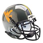 Ncaa West Virginia Mountaineers Collectible Alt 1 Mini Helmet, Grey