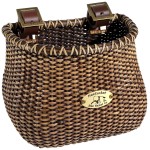 Nantucket Bicycle Basket Co. Lightship Collection Children's Bicycle Basket, Classic/Tapered, Stained