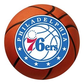 Fanmats Nba Philadelphia 76Ers Nylon Face Basketball Rug , 26 Diameter