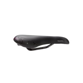 Terry Butterfly Cromoly Bike Saddle - Bicycle Seat for Women - Flexible & Comfortable - Dura-Tek Cover - Black,