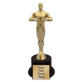 Oscar Like Replica Achievement Trophy 10.625 With 4 Lines Of Custom Text