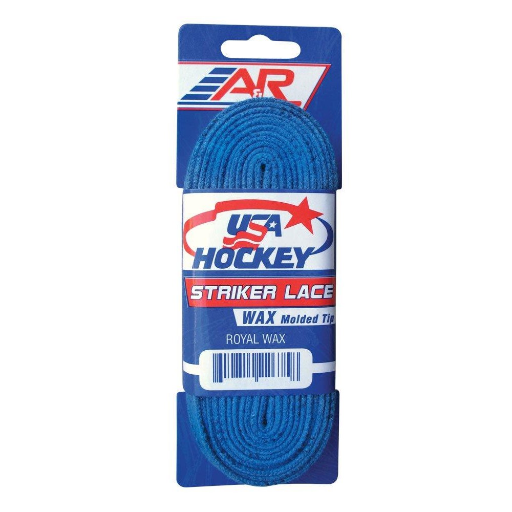A&R Sports Usa Waxed Hockey Laces, 72-Inch, Royal