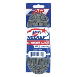 A&R Sports Usa Waxed Hockey Laces, 84-Inch, Silver