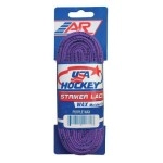 A&R Sports Usa Waxed Hockey Laces, 120-Inch, Purple