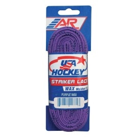 A&R Sports Usa Waxed Hockey Laces, 84-Inch, Purple