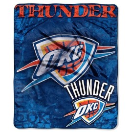 Northwest NBA Oklahoma City Thunder Unisex-Adult Raschel Throw Blanket, 50