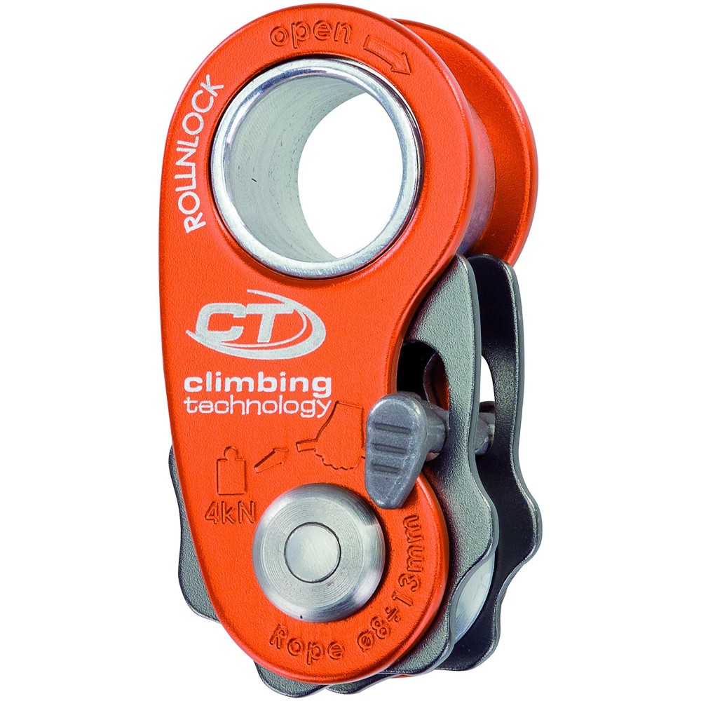 Climbing Technology Rollnlock Pulley, Orange, One Size