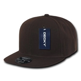 DECKY Retro Fitted Cap, Brown, 7 3/4