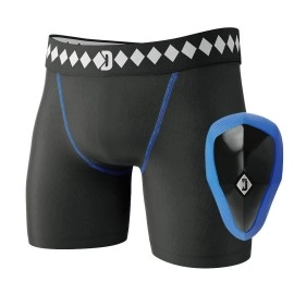 Diamond Mma Compression Shorts Jock Strap Athletic Cup Groin Protector System - Small Athletic Supporters For Men With Cup For High Impact Sports Compression Shorts W/ Built In Jockstrap With Cup