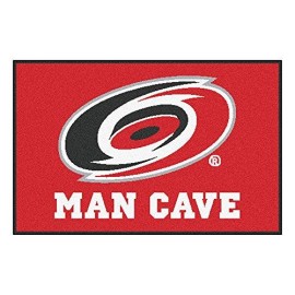 Fanmats 14406 Nhl Carolina Hurricanes Nylon Universal Man Cave Starter Rug