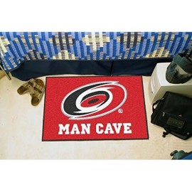 Fanmats 14406 Nhl Carolina Hurricanes Nylon Universal Man Cave Starter Rug