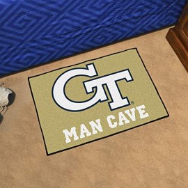 Fanmats 14548 Georgia Tech Nylon Universal Man Cave Starter Rug