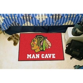 Fanmats 14410 Nhl Chicago Blackhawks Nylon Universal Man Cave Starter Rug