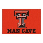 Fanmats 14612 Texas Tech University Nylon Universal Man Cave Starter Rug, 19X30
