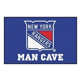 Fanmats 14462 Nhl New York Rangers Nylon Universal Man Cave Starter Rug