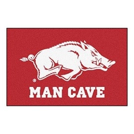 Fanmats 14628 University Of Arkansas Nylon Universal Man Cave Starter Rug , 19X30