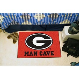 Fanmats 14636 University Of Georgia Nylon Universal Man Cave Starter Rug