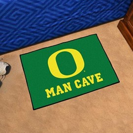 Fanmats 14688 University Of Oregon Nylon Universal Man Cave Starter Rug , 19X30