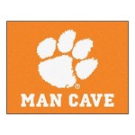 Fanmats 14537 Clemson University Nylon Universal Man Cave All-Star Mat