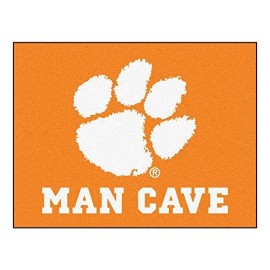 Fanmats 14537 Clemson University Nylon Universal Man Cave All-Star Mat