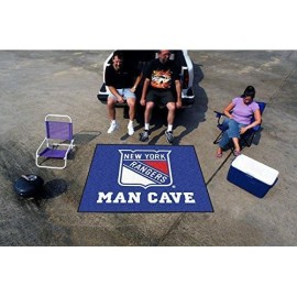 Fanmats 14464 Nhl New York Rangers Nylon Universal Man Cave Tailgater Rug