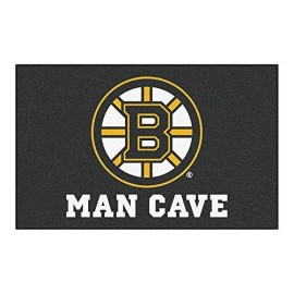 Fanmats 14395 Nhl Boston Bruins Nylon Universal Man Cave Ultimat Rug