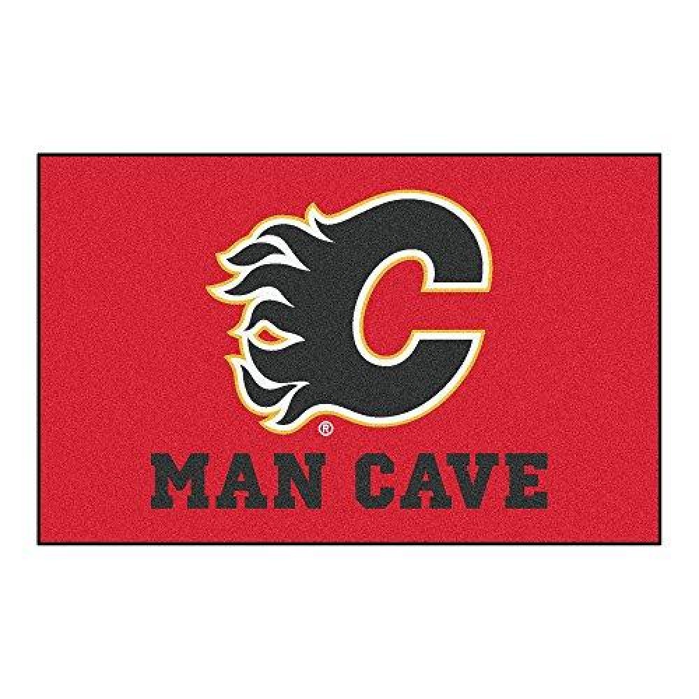 Fanmats 14403 Nhl Calgary Flames Nylon Universal Man Cave Ultimat Rug