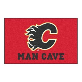 Fanmats 14403 Nhl Calgary Flames Nylon Universal Man Cave Ultimat Rug