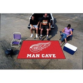 Fanmats 14427 Nhl Detroit Red Wings Nylon Universal Man Cave Ultimat Rug