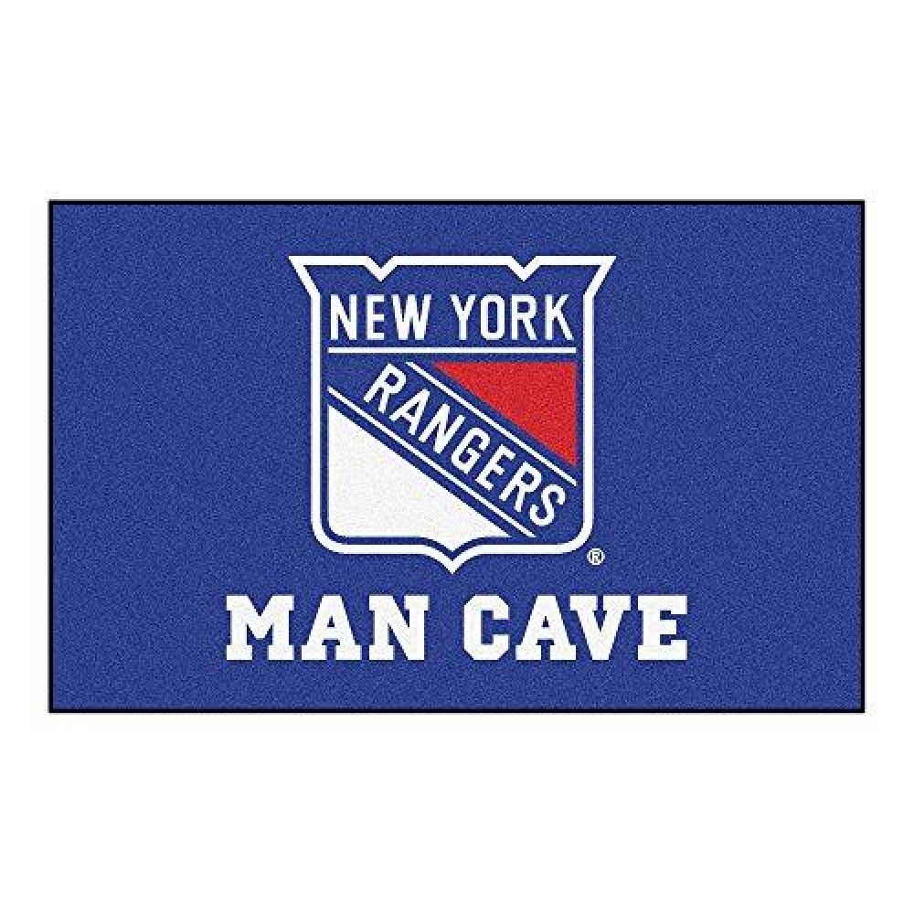 Fanmats 14463 Nhl New York Rangers Nylon Universal Man Cave Ultimat Rug