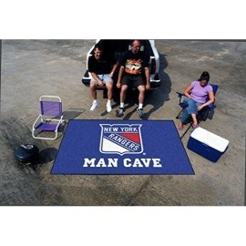 Fanmats 14463 Nhl New York Rangers Nylon Universal Man Cave Ultimat Rug