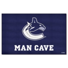 FANMATS 14499 Vancouver Canucks Man Cave UltiMat Rug - 5ft. x 8ft. | Sports Fan Area Rug, Home Decor Rug and Tailgating Mat