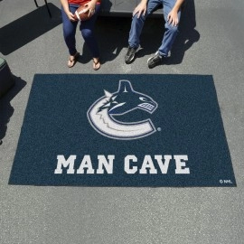 FANMATS 14499 Vancouver Canucks Man Cave UltiMat Rug - 5ft. x 8ft. | Sports Fan Area Rug, Home Decor Rug and Tailgating Mat