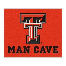 Fanmats 14614 Texas Tech University Nylon Universal Man Cave Tailgater Rug