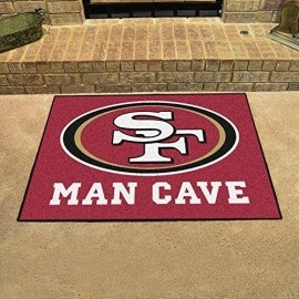 Fanmats - 14364 Nfl - San Francisco 49Ers Man Cave Rug - 34 In. X 42.5 In. 34X45