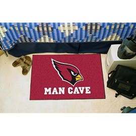 Fanmats 14261 Nfl Arizona Cardinals Nylon Universal Man Cave Starter Rug , 19X30