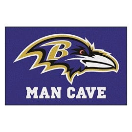 Fanmats 14269 Nfl Baltimore Ravens Nylon Universal Man Cave Starter Rug