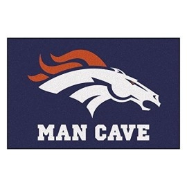 Fanmats 14297 Nfl Denver Broncos Nylon Universal Man Cave Starter Rug