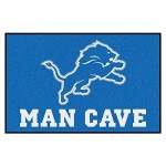Fanmats 14301 Nfl Detroit Lions Nylon Universal Man Cave Starter Rug , 19X30