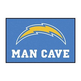 Fanmats 14361 Nfl San Diego Chargers Nylon Universal Man Cave Starter Rug , 19X30