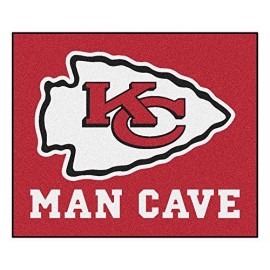 Fanmats 14323 Nfl Kansas City Chiefs Nylon Universal Man Cave Tailgater Rug