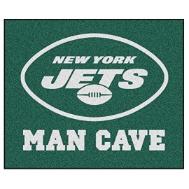 Fanmats 14347 Nfl New York Jets Nylon Universal Man Cave Tailgater Rug
