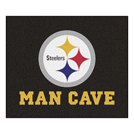 Fanmats 14359 Nfl Pittsburgh Steelers Nylon Universal Man Cave Tailgater Rug