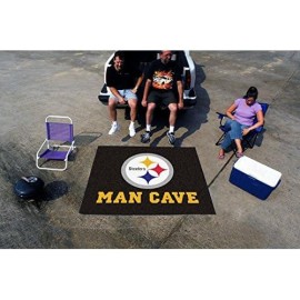 Fanmats 14359 Nfl Pittsburgh Steelers Nylon Universal Man Cave Tailgater Rug