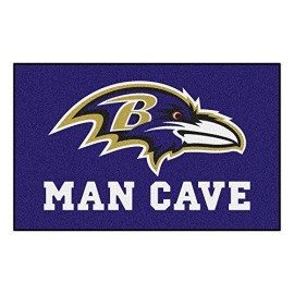 Fanmats 14270 Nfl Baltimore Ravens Nylon Universal Man Cave Ultimat Rug