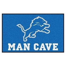 Fanmats 14302 Nfl Detroit Lions Nylon Universal Man Cave Ultimat Rug