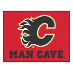 Fanmats 14401 Nhl Calgary Flames Nylon Universal Man Cave All-Star Mat, 34X45